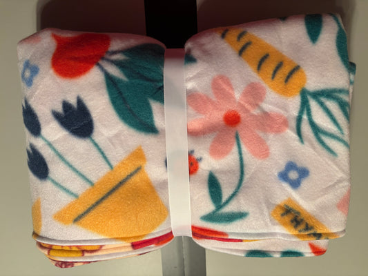 Gardening and Flower Fleece Blanket