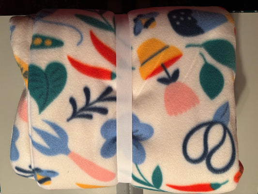 Garden Design Fleece Blanket