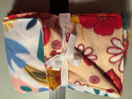 Gardening and Flower Fleece Blanket